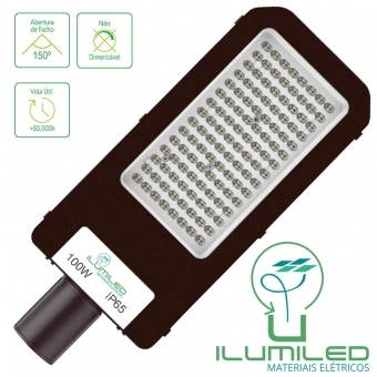 LUMINÁRIA PÚBLICA - COM SENSOR - 100W - IP65