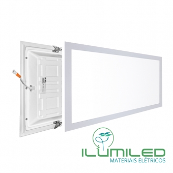 PLAFON EMBUTIR LED 62x122 - 96W - BRANCO FRIO