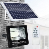REFLETOR LED 300W COM PLACA SOLAR E CONTROLE REMOTO