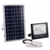 REFLETOR LED 300W COM PLACA SOLAR E CONTROLE REMOTO