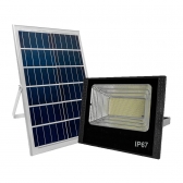 REFLETOR LED 500W COM PLACA SOLAR E CONTROLE REMOTO