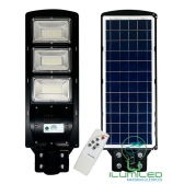 LUMINÁRIA PÚBLICA SOLAR COM CONTROLE E SENSOR 150W