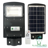 LUMINÁRIA PÚBLICA SOLAR COM CONTROLE E SENSOR 50W