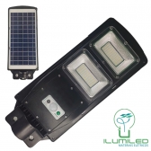 LUMINÁRIA PÚBLICA SOLAR COM CONTROLE E SENSOR 100W
