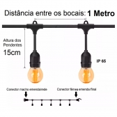 VARAL DE LUZES FESTÃO 10 METROS